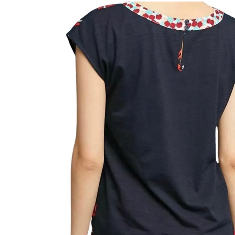 Anthropologie Porridge‎ Petani Pocket Sailboat Nautical Tee Size Small - Picture 3 of 12